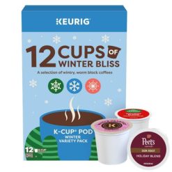 Keurig K-Cup Coffee Pods 12 Count of Winter Bliss Variety Pack