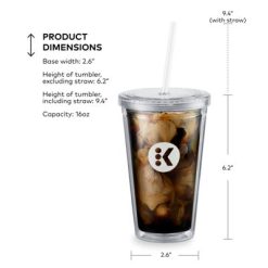 Alternative view of Keurig Travel Mug & Drinkware 16 oz BPA-Free Plastic Iced Coffee Cup